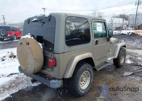 2003 Jeep Wrangler Sahara из США, поврежденный, VIN 1J4FA59S73P326036